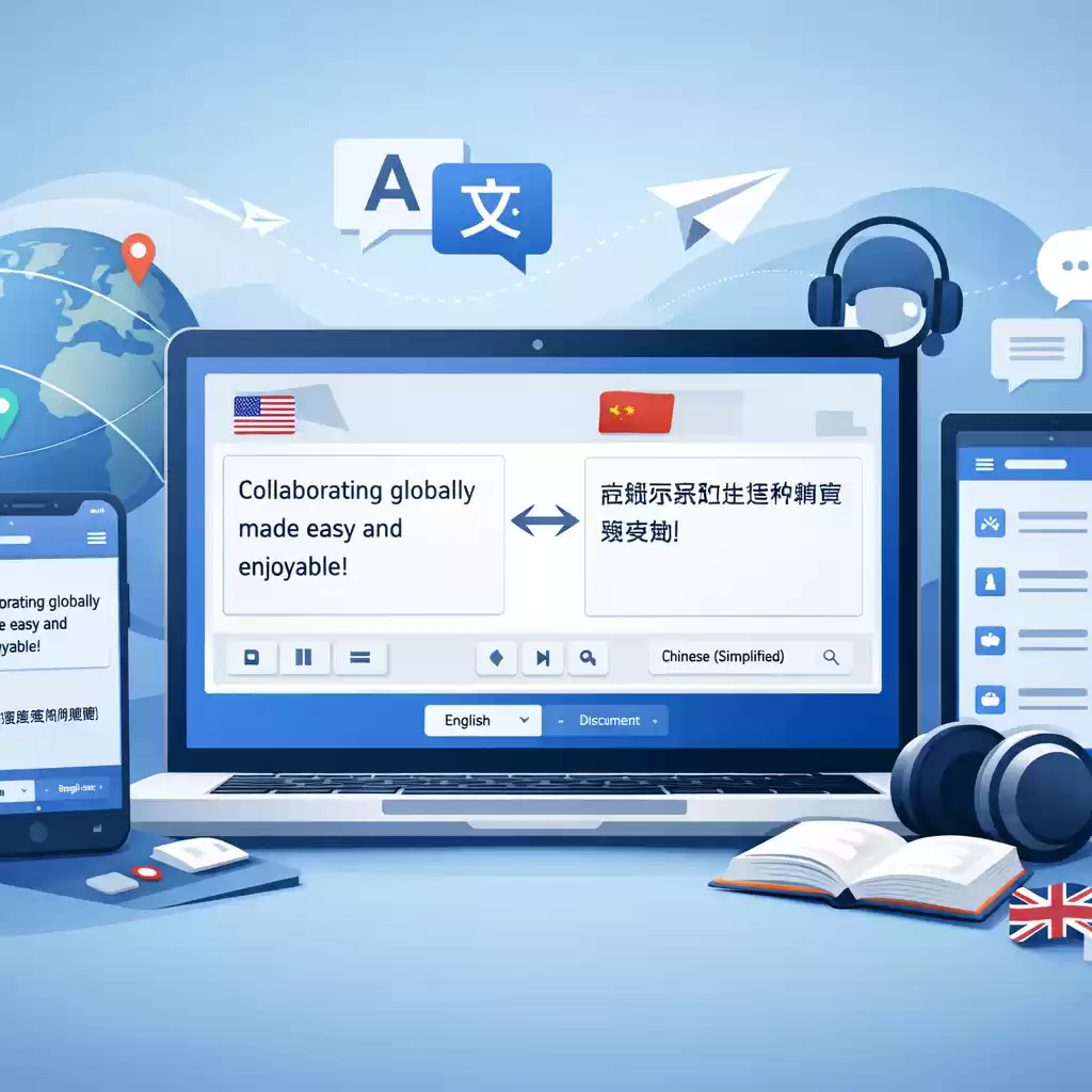 让跨国合作变得轻松愉快，AI翻译帮你实现目标！，跨平台 翻译-易翻译官网