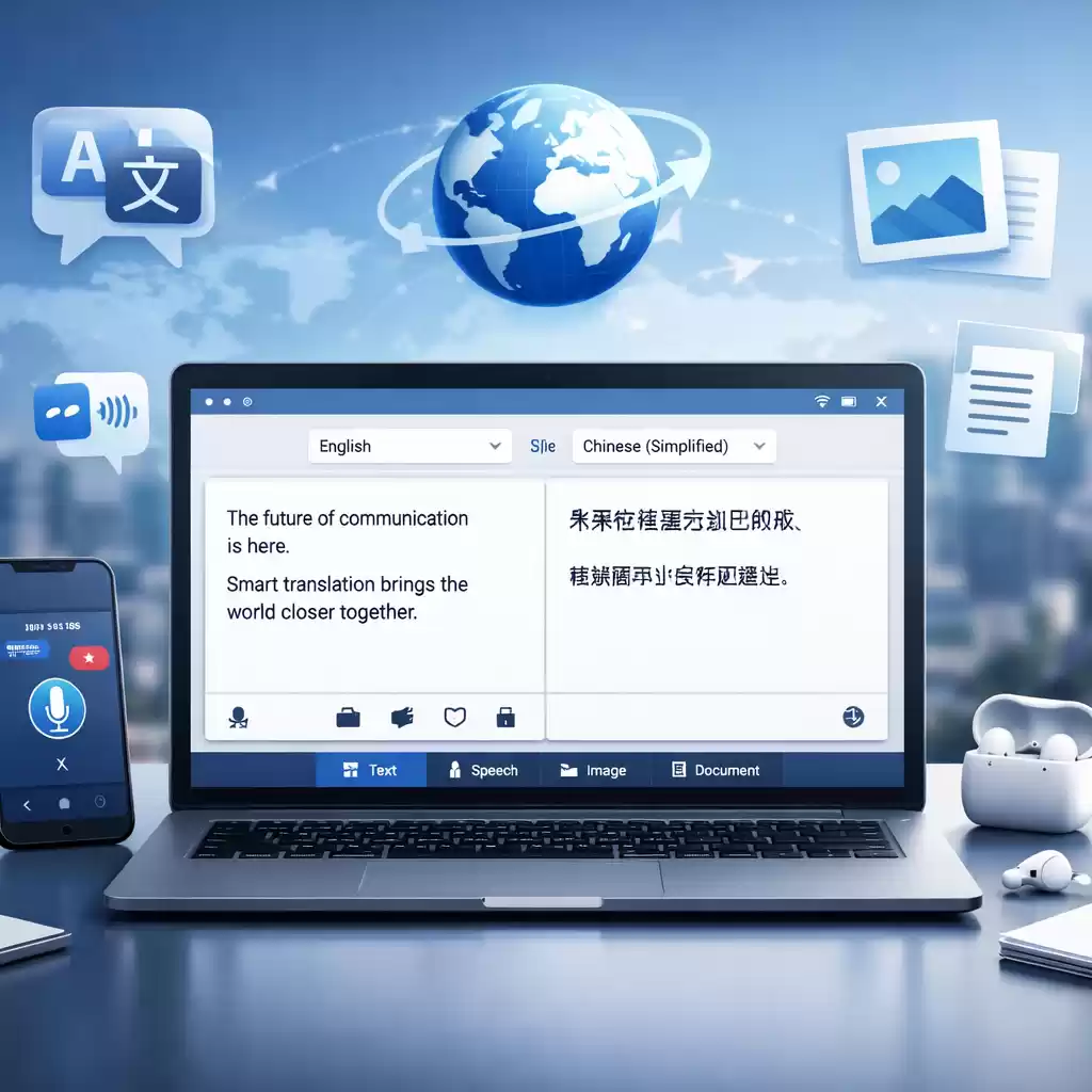 体验未来的沟通方式，智能翻译让世界更贴近！，全新智能翻译平台-易翻译官网
