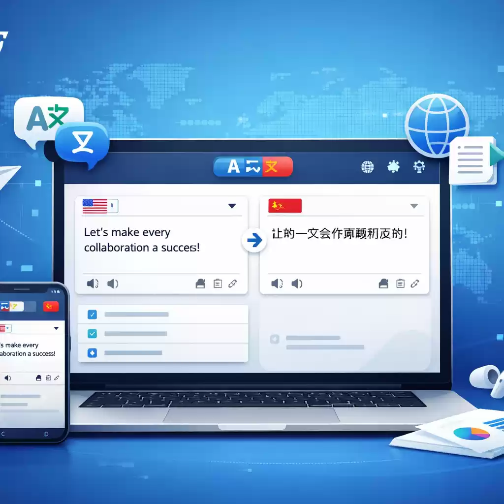 让每一次合作都顺利成功，AI翻译让你无忧！，ai翻译英语-易翻译官网