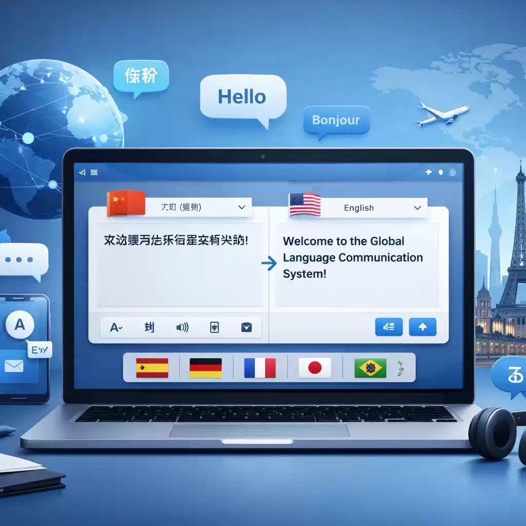 让语言不再是难题，开启全球沟通新时代！，全球语言交际系统英文-易翻译官网