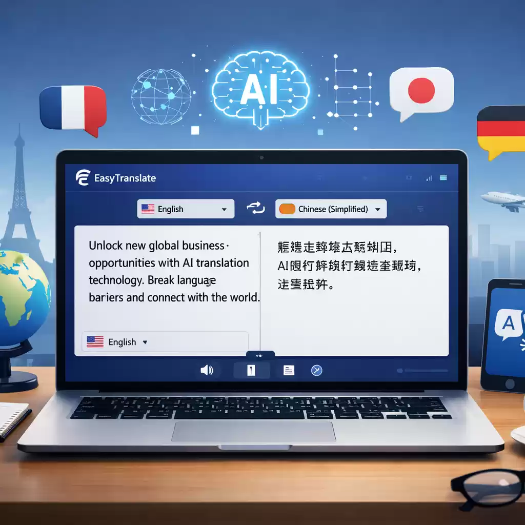 解锁全球商业新机遇，AI翻译助你轻松应对多语场景！，ai翻译的现状与前景研究-易翻译官网