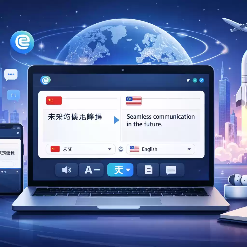 让未来沟通更顺畅，开启无限可能的世界！，沟通未来的我-易翻译官网