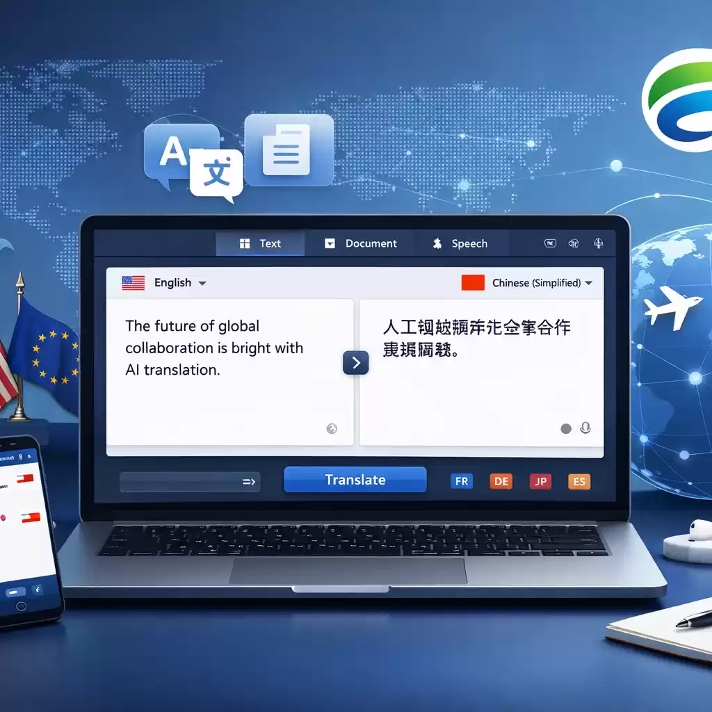 让每一个跨国合作都顺利进行，AI翻译让你无忧！，ai翻译发展到什么水平了-易翻译官网