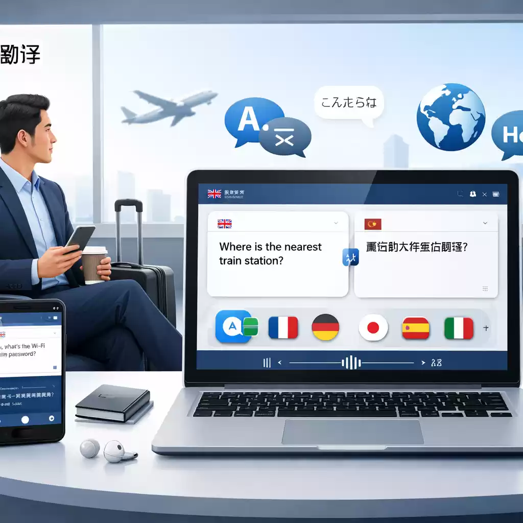 让每次出差都轻松应对多语环境，AI翻译为你服务！，出差英语怎么翻译-易翻译官网