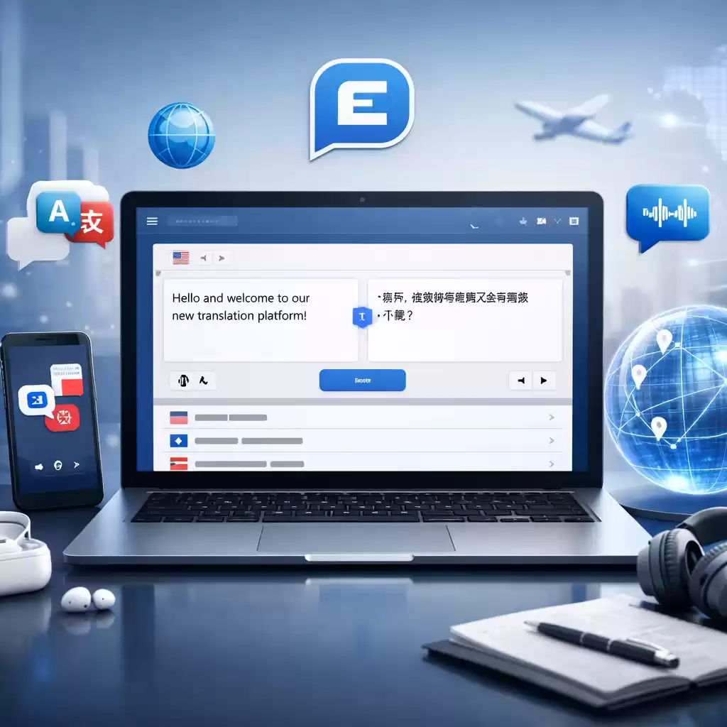 体验未来的沟通方式，智能翻译让世界更贴近！，全新智能翻译平台-易翻译官网